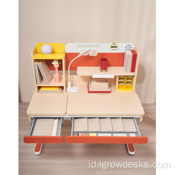 Kids Healthy Wood Kids Table dan Kursi Set